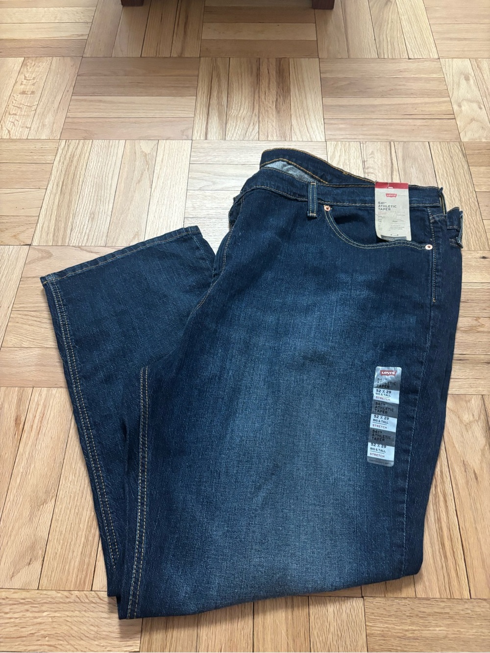 Levi's Men's 541 Jeans 52x29 Big & Tall Athletic Fit Stretch New With Tag